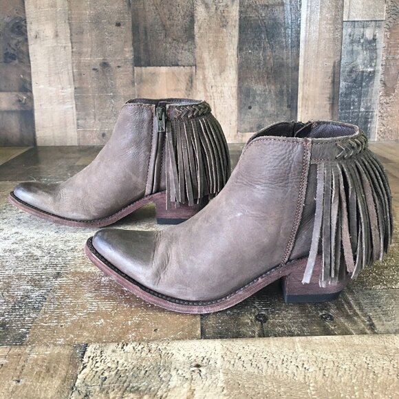 Old Gringo OG Side Zip Tassel Ankle Boots Booties Womens 7 B - Picture 9 of 12